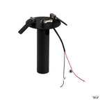 SLV MILAN Single Spot, Deckenein- bauleuchte, Rosette flach, schwarz, 7,5W LED, 3000K,