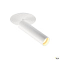 SLV MILAN Single Spot, Deckenein- bauleuchte, Rosette flach, weiss, 7,5W LED, 3000K,