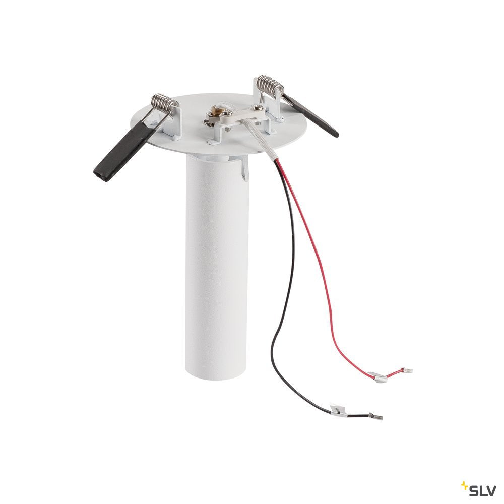 SLV MILAN Single Spot, Deckenein- bauleuchte, Rosette flach, weiss, 7,5W LED, 3000K,