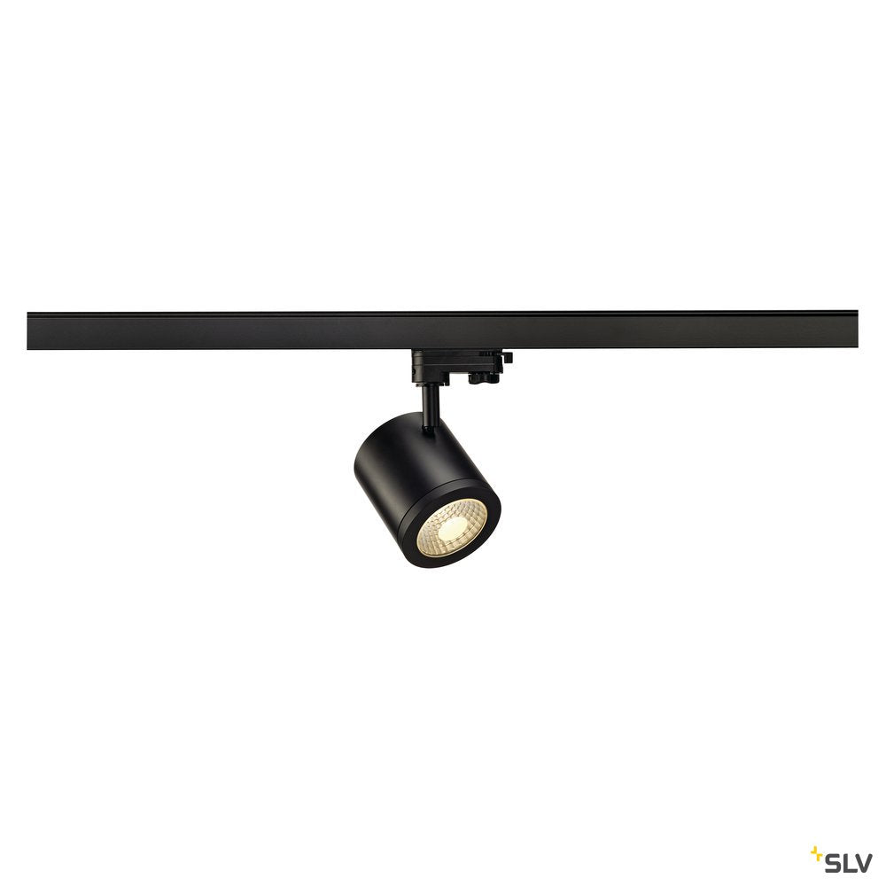 SLV ENOLA_C 9 Spot, rund, schwarz, 9W, 3000K, 55°, inkl. 3P.-Adapter