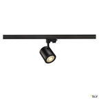 SLV ENOLA_C 9 Spot, rund, schwarz, 9W, 3000K, 55°, inkl. 3P.-Adapter