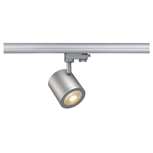 SLV ENOLA_C 9 Spot, rund, silbergrau, 9W, 3000K, 55°, inkl. 3P.-Adapter