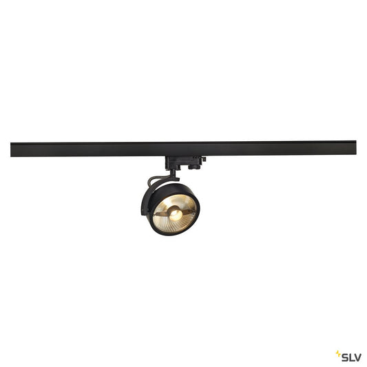 SLV KALU TRACK QPAR111 Leuchten- kopf, schwarz, inkl. 3P.-Adapter