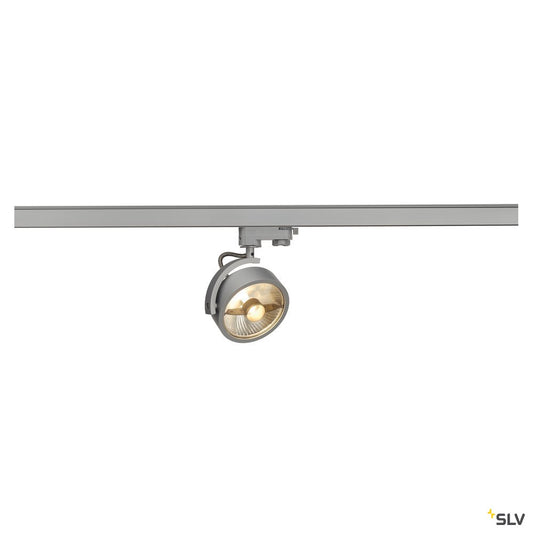 SLV KALU TRACK QPAR111 Leuchten- kopf, silber, inkl. 3P.-Adapter