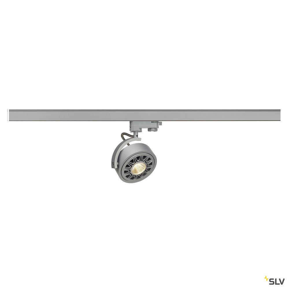 SLV KALU TRACK QPAR111 Leuchten- kopf, silber, inkl. 3P.-Adapter