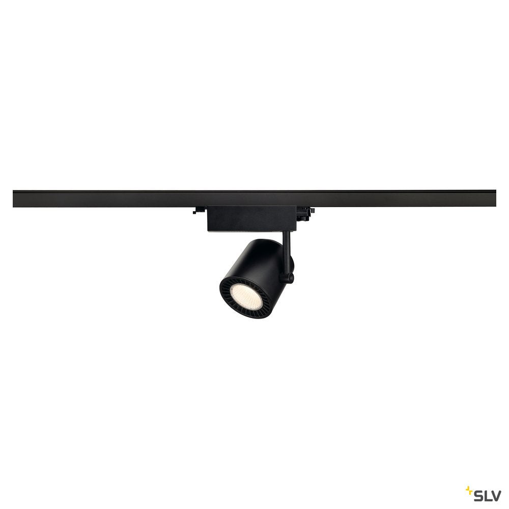 SLV SUPROS TRACK 3000 Spot, schwarz, 3000lm 3000K SLM, 60° Reflektor, inkl. 3P.-Adapter