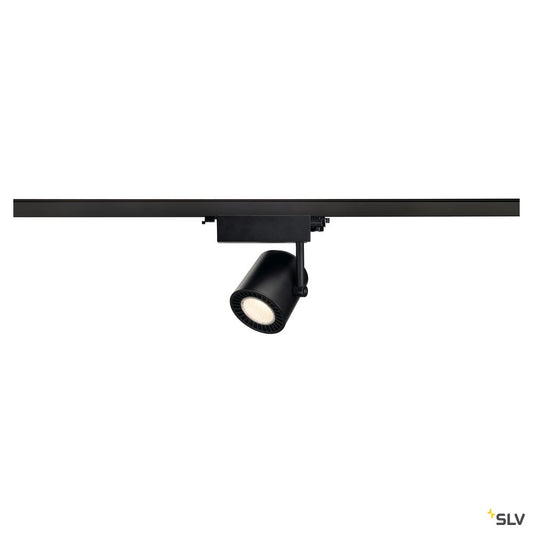 SLV SUPROS TRACK 3000 Spot, schwarz, 3000lm 3000K SLM, 60° Reflektor, inkl. 3P.-Adapter