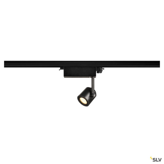 SLV SUPROS 78 Track LED, rund, schwarz, 3000K, 60° Linse, inkl. 3P.-Adapter