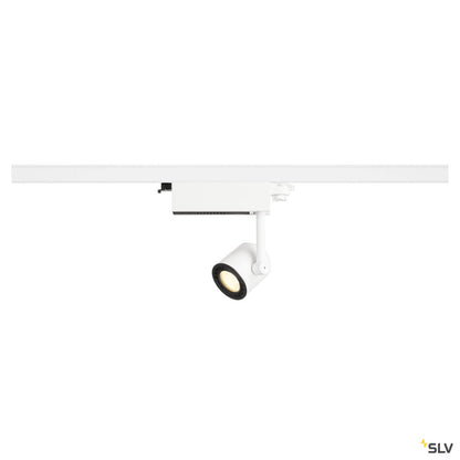 SLV SUPROS 78 Track LED, rund, weiss, 3000K, 60° Linse, inkl. 3P.-Adapter