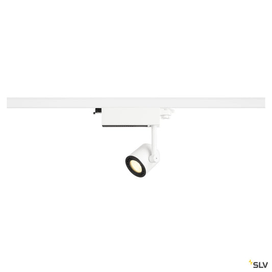 SLV SUPROS 78 Track LED, rund, weiss, 3000K, 60° Linse, inkl. 3P.-Adapter