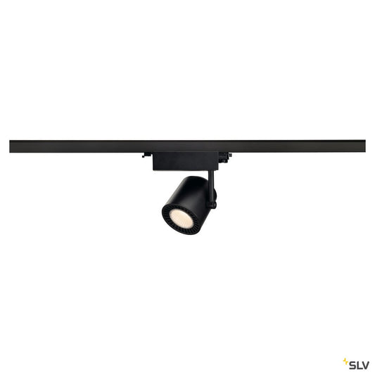 SLV SUPROS TRACK 3000 Spot, schwarz, 4000lm 3000K SLM, 60° Reflektor, inkl. 3P.-Adapter