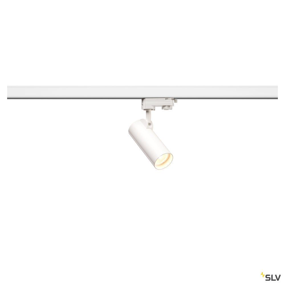 SLV HELIA 50 LED Strahler für 3Phasen Hochvolt-Stromschiene, 3000K, weiss, 35°, inkl. 3 Phasen-Adapter