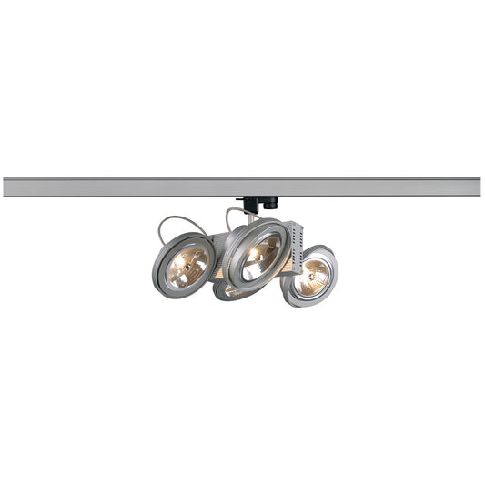 SLV TEC 4 QRB Spot, silbergrau, 4xG53, max. 50W, inkl. 3P.-Adapter