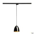 SLV PARA CONE 14 Pendelleuchte, rund, schwarz/gold, GU10, inkl. schwarzem 3P.-Adapter