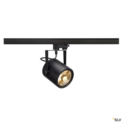 SLV EURO SPOT ES111, Strahler, rund, schwarz, GU10, max. 75W, inkl. 3P.-Adapter
