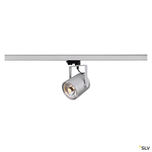 SLV EURO SPOT ES111, Strahler, rund, silbergrau, GU10, max. 75W, inkl. 3P.-Adapter