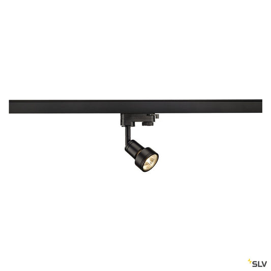 SLV PURI Lampenkopf, schwarz, GU10 , max. 50W, inkl. 3P.-Adapter