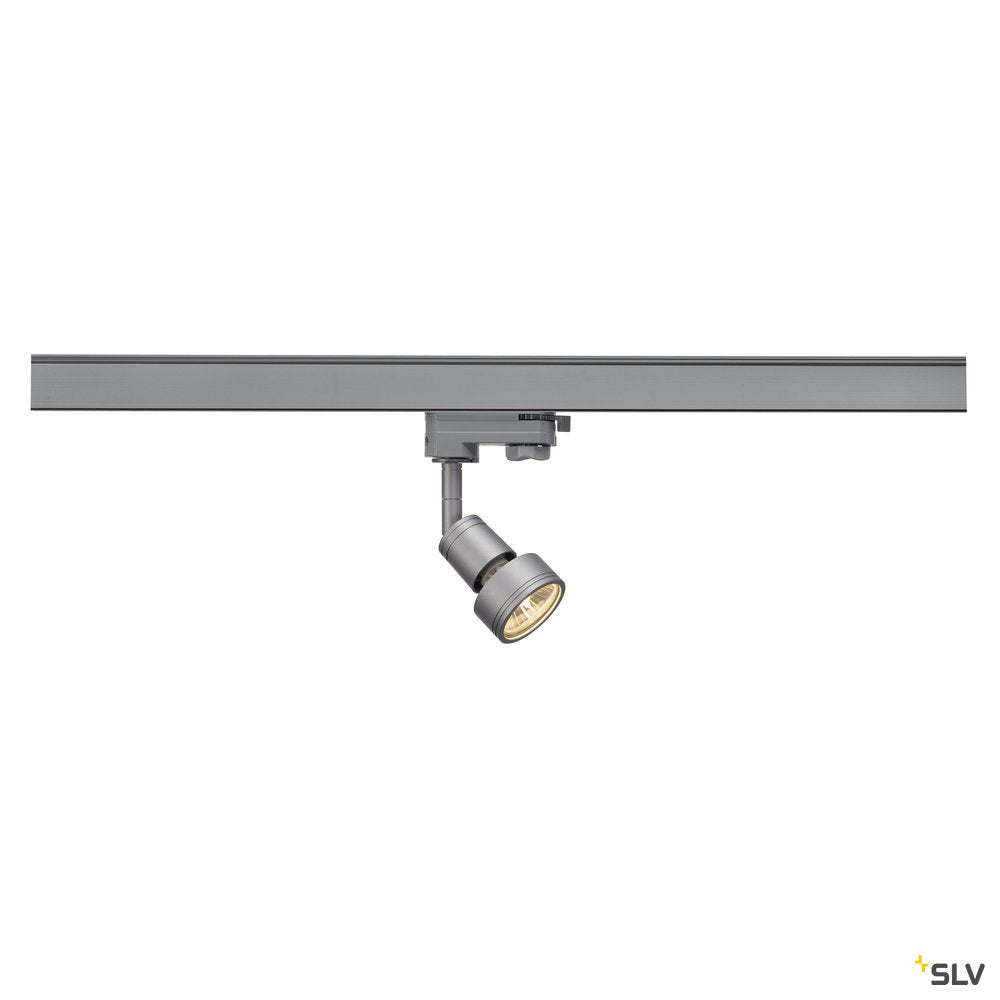SLV PURI Lampenkopf, silbergrau, GU10, max. 50W, inkl. 3P.-Adapter