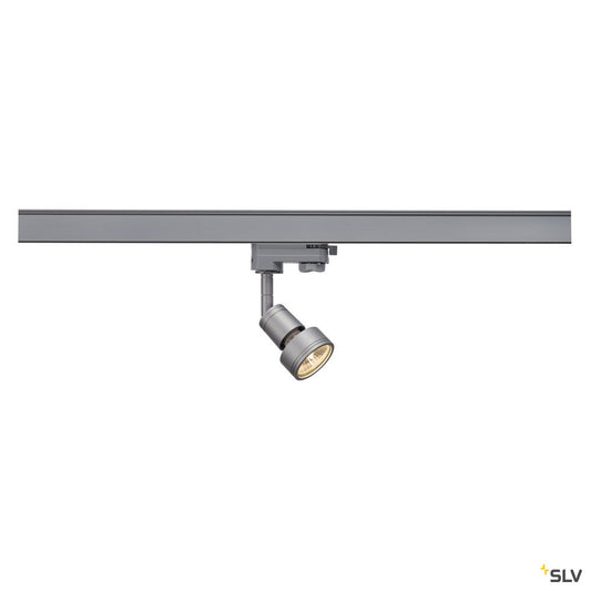 SLV PURI Lampenkopf, silbergrau, GU10, max. 50W, inkl. 3P.-Adapter