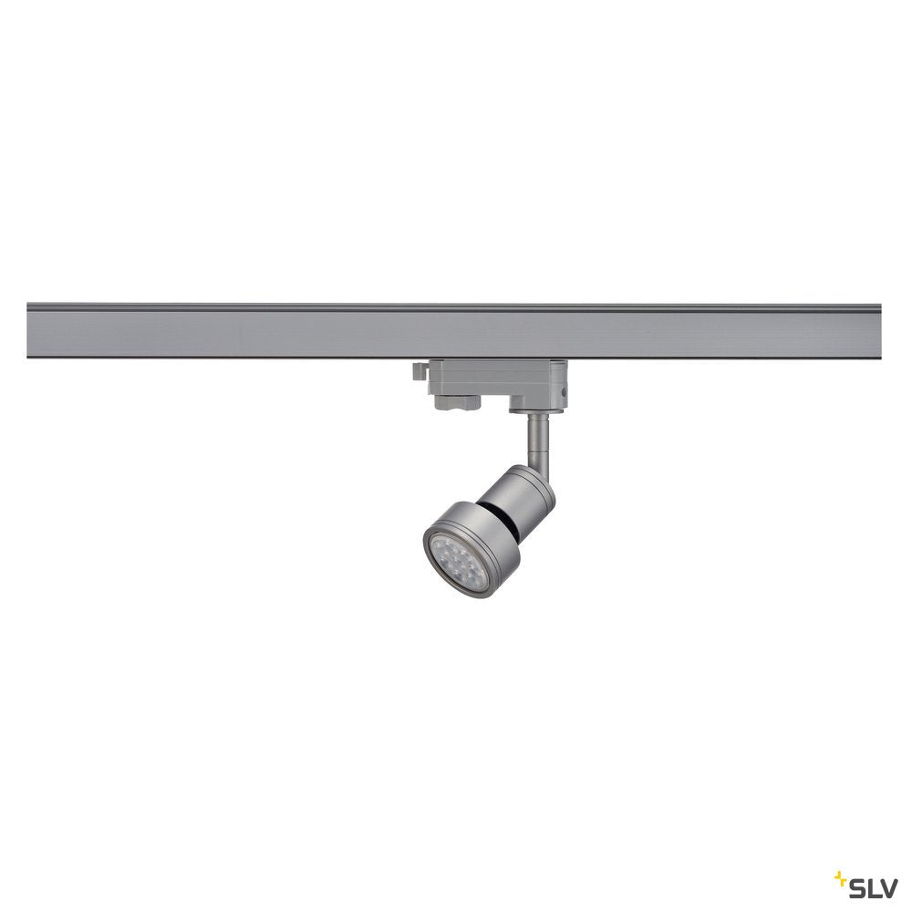 SLV PURI Lampenkopf, silbergrau, GU10, max. 50W, inkl. 3P.-Adapter