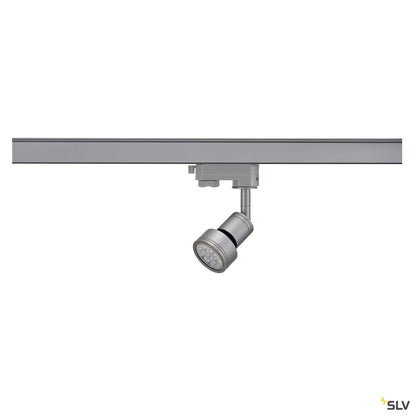 SLV PURI Lampenkopf, silbergrau, GU10, max. 50W, inkl. 3P.-Adapter