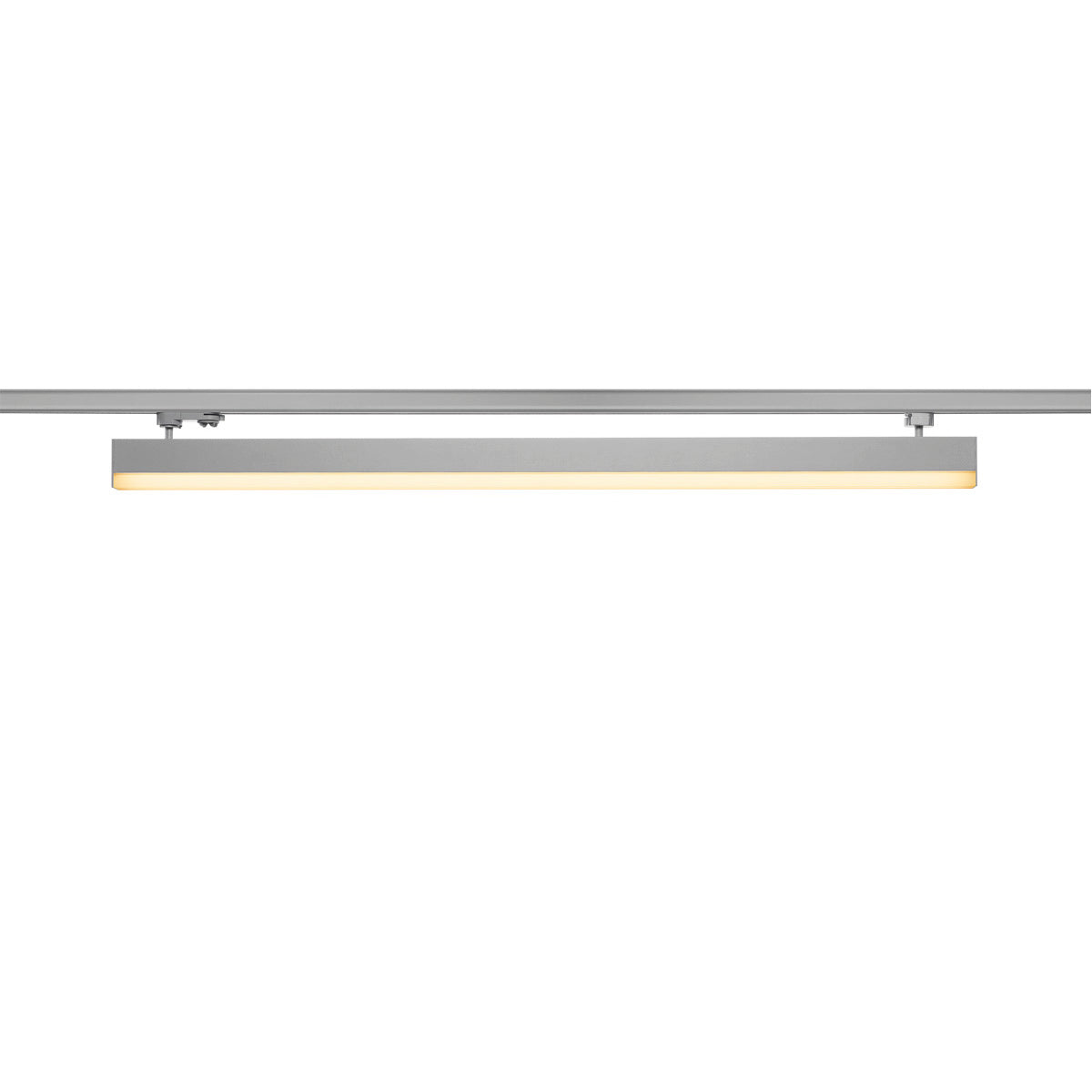 SLV SIGHT, für Hochvolt-Stromschienen 3Phasen, LED, 3000K, silbergrau, L/B/H 114/4,5/12 cm, inkl. 3 Phasen-Adapter