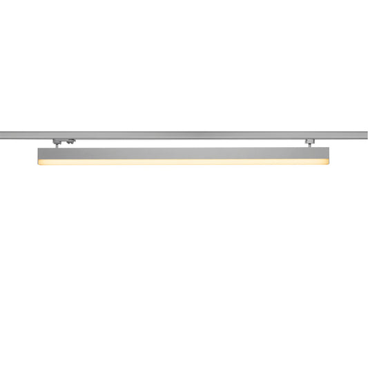 SLV SIGHT, für Hochvolt-Stromschienen 3Phasen, LED, 3000K, silbergrau, L/B/H 114/4,5/12 cm, inkl. 3 Phasen-Adapter