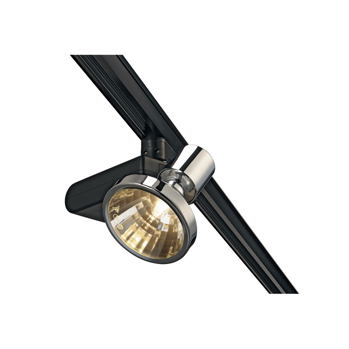 SLV D-RECTION 70W G12 Spot,schwarz/chrom, inkl.3P.-Adapter