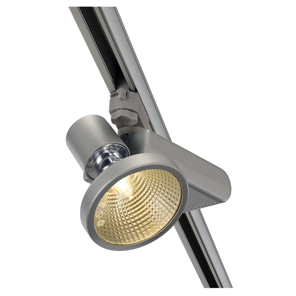 SLV D-RECTION 70W G12 Spot,silbergrau, inkl. 3P.-Adapter