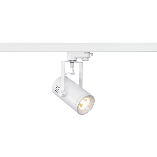 SLV EURO SPOT LED, small, 9W COB LED, weiss, 36°, 3000K, inkl. 3P.-Adapter