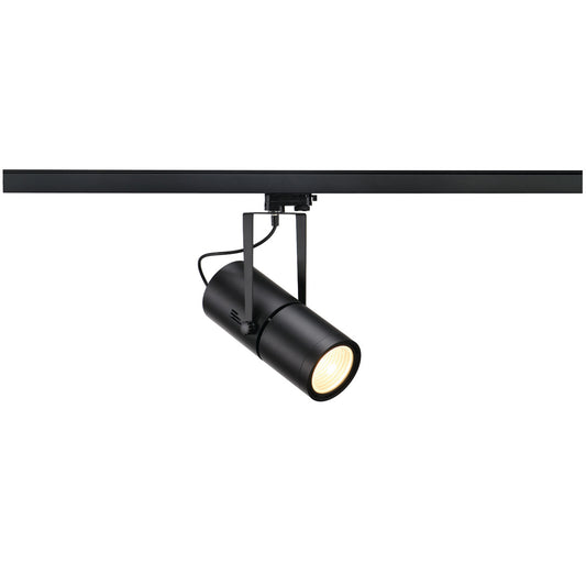 SLV EURO SPOT EVG, matt-schwarz,HQI-T, 70W, 60°, inkl.3P.-Adapter