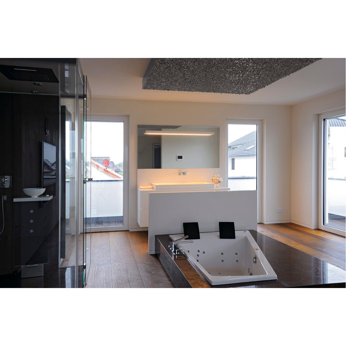 SLV Q-LINE WALL Wandleuchte, weiss / chrom, T5 ESL, 35W