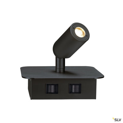 SLV NAPIA Wandleuchte, schwarz