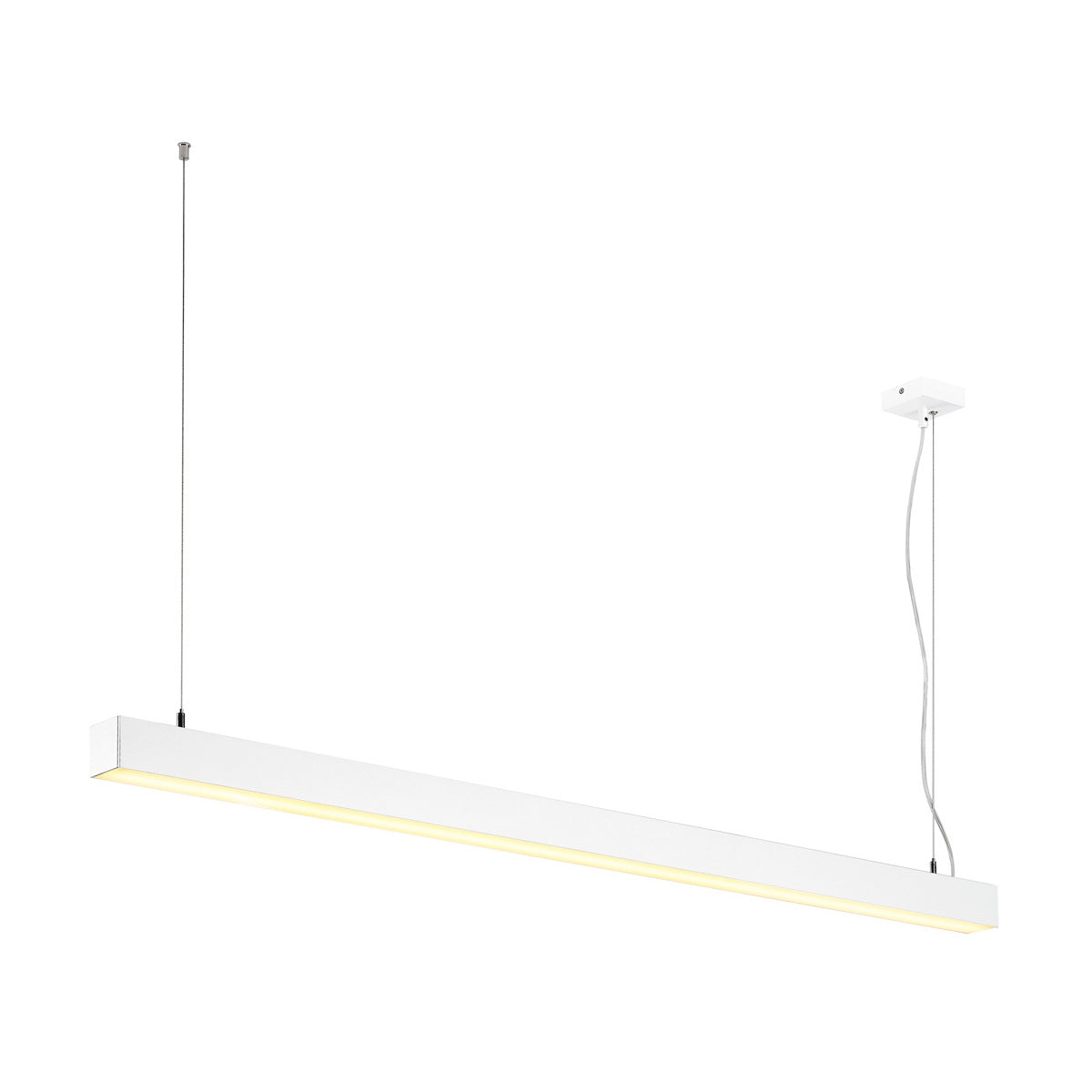 SLV Q-LINE SINGLE LED, Pendel- leuchte, 1500mm, weiss