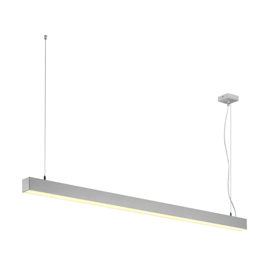 SLV Q-LINE SINGLE LED, Pendel- leuchte, DALI dimmbar, 1500mm, silber