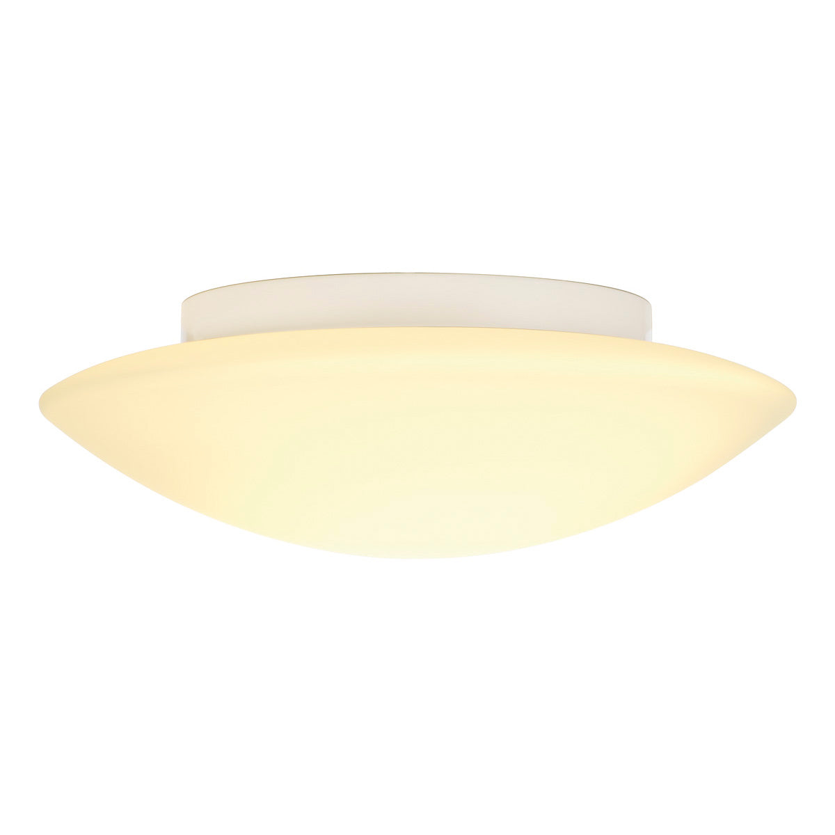 SLV Wandleuchte, WL 104 E27, rund, weisses Glas, max. 60W