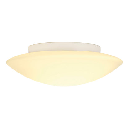 SLV Wandleuchte, WL 104 E27, rund, weisses Glas, max. 60W