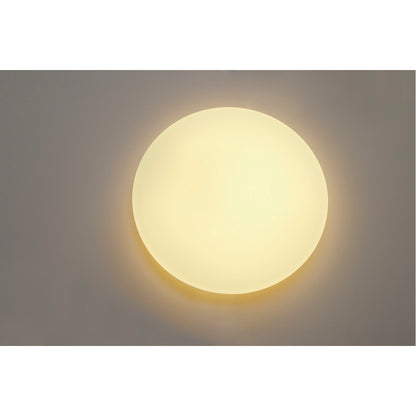 SLV Wandleuchte, WL 104 E27, rund, weisses Glas, max. 60W