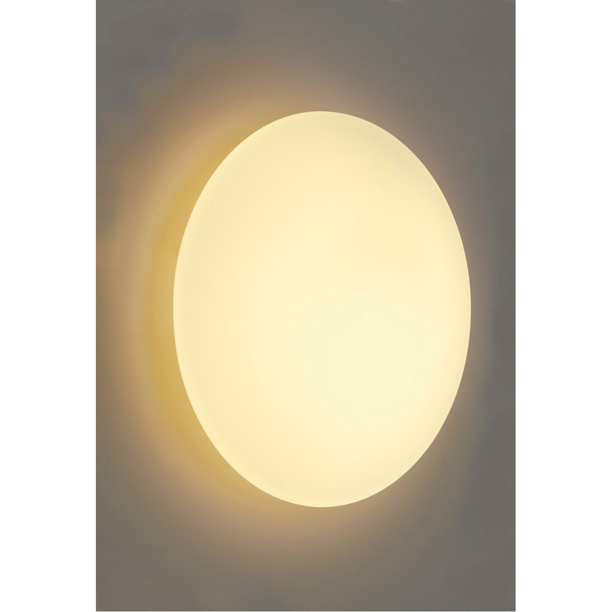SLV Wandleuchte, WL 104 E27, rund, weisses Glas, max. 60W