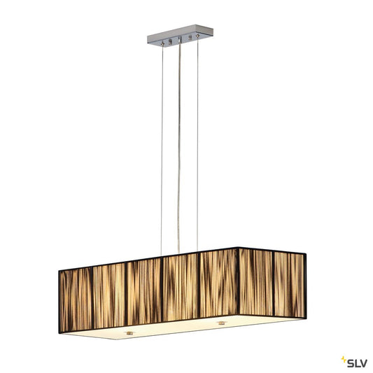 SLV Pendelleuchte LASSON PD-1 eckig sw 4xE27 4x60W
