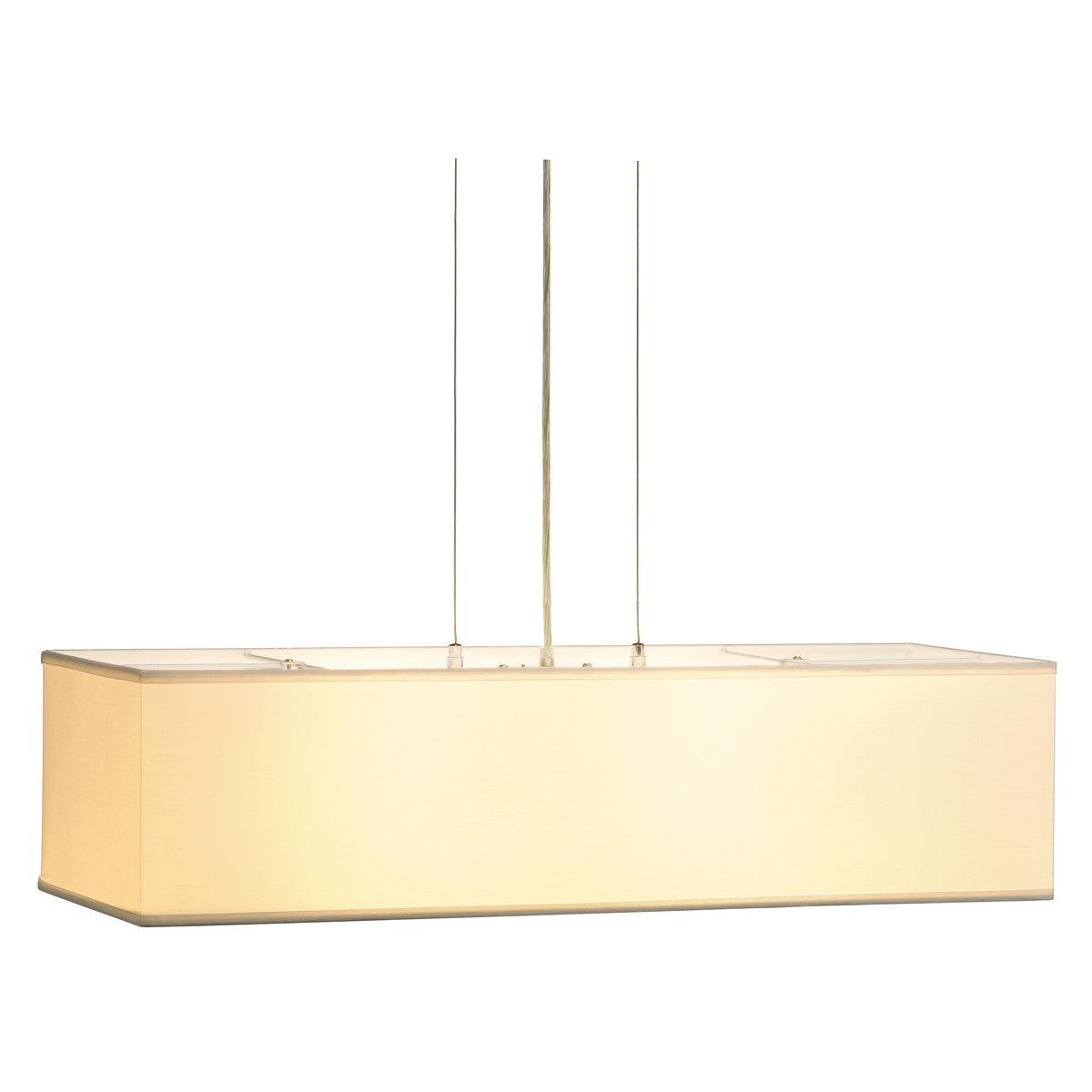 SLV SOPRANA Pendelleuchte, PD-1,eckig, weisses Textil, 4xE27,max. 4x60W