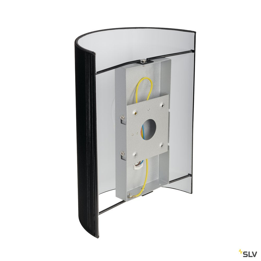 SLV LASSON Wandleuchte, WL-3, schwarz, E27, max. 40W