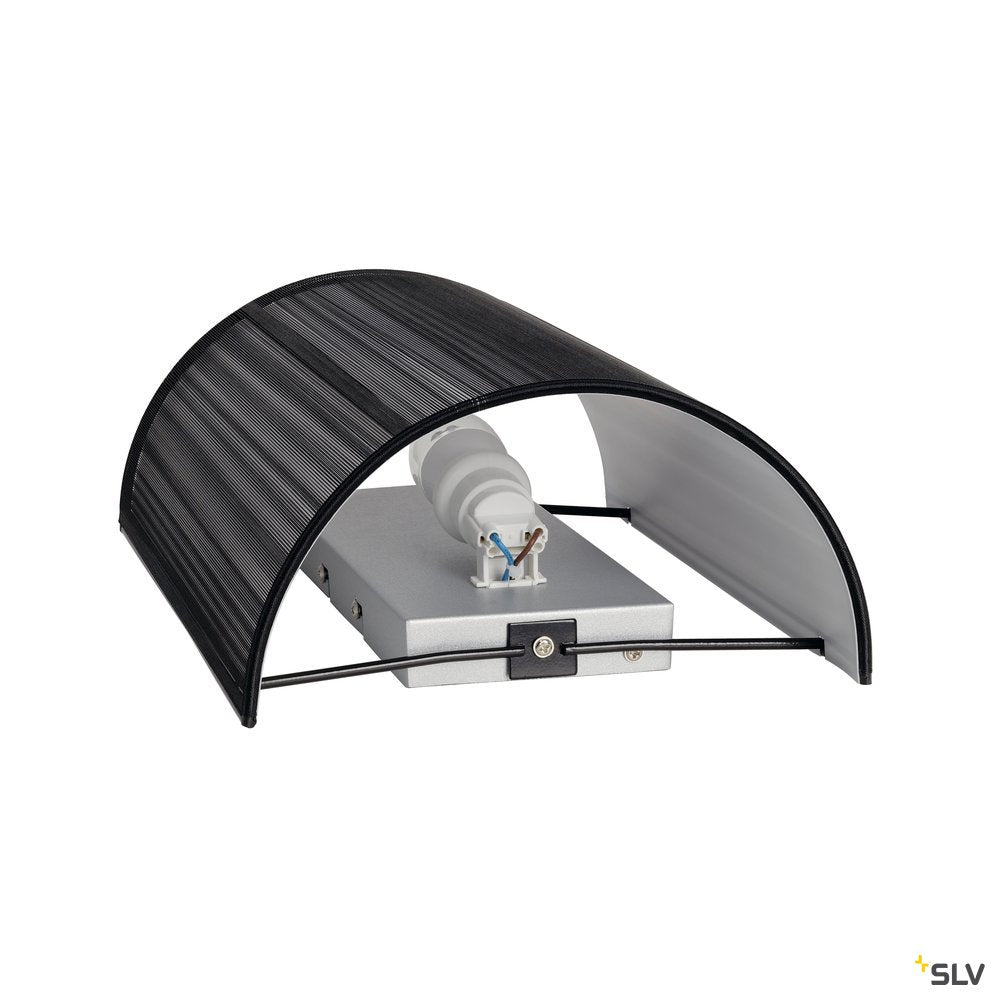 SLV LASSON Wandleuchte, WL-3, schwarz, E27, max. 40W