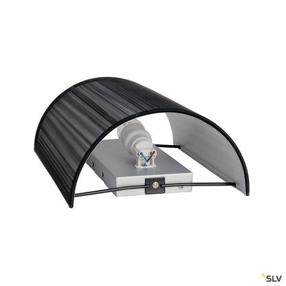 SLV LASSON Wandleuchte, WL-3, schwarz, E27, max. 40W