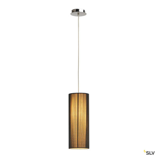SLV LASSON Pendelleuchte, PD-2, rund, schwarz, E27, max. 40W
