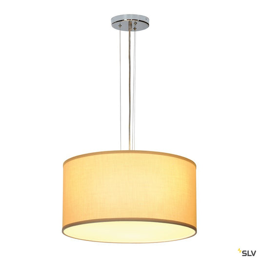 SLV SOPRANA Pendelleuchte, PD-5, rund, beiges Textil, 3xE27, max. 3x60W