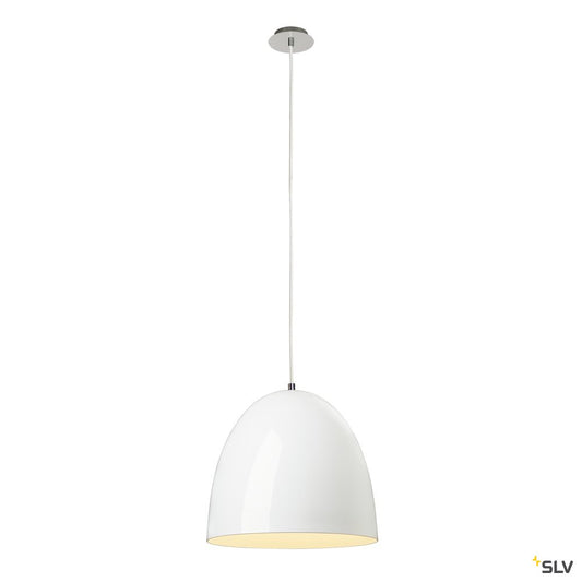 SLV PARA CONE 40 Pendelleuchte, rund, weiss, E27, max. 60W