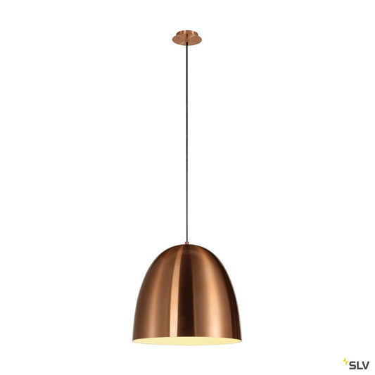 SLV PARA CONE 40 Pendelleuchte, rund, kupferfarben/gebürstet, E27, max. 60W