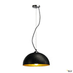 SLV FORCHINI Pendelleuchte, PD-2, rund, schwarz/gold, E27, max. 40W