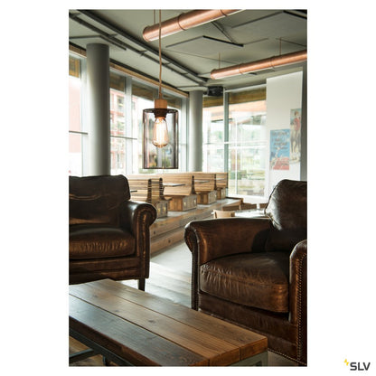 SLV FENDA, Glasleuchtenschirm, Rauchglas